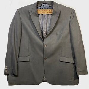 BUY 1 GET 1 SUIT COAT Stacy Adam Blazer Classic Fully Lined Two Vent 60R Gray